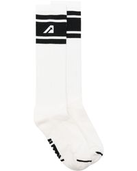 Autry - Logo-intarsia Ribbed Socks - Lyst