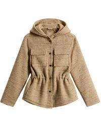 Woolrich - Chaqueta Texturizada Con Capucha - Lyst