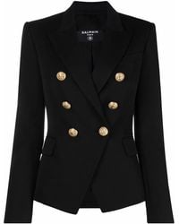 Balmain - Blazer de doble pecho - Lyst