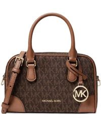 Michael Kors - Monogram Charm Satchel Bag - Lyst