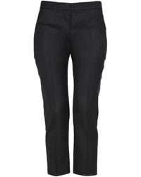 McQueen - Straight-Leg Cropped Trousers - Lyst