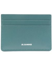 Jil Sander - Logo-Print Leather Cardholder - Lyst