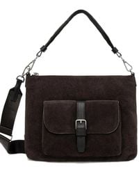 Marc O' Polo - Caren Buckle-Detail Suede Shoulder Bag - Lyst