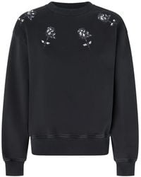 Pinko - Floral-Print Sweatshirt - Lyst