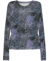JNBY - Floral Print T-Shirt - Lyst