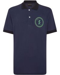 Billionaire - Logo-embroidered Cotton Polo Shirt - Lyst
