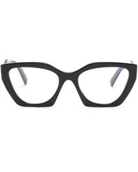 Prada - Bril Met Vlinder Montuur - Lyst