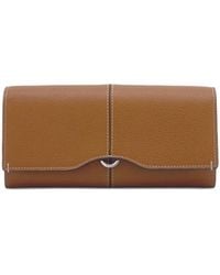 Tod's - Logo-Plaque Pebbled-Leather Wallet - Lyst