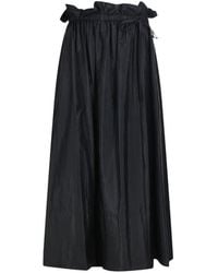 Jil Sander - Ruffled Drawstring Midi Skirt - Lyst