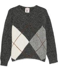 Semicouture - Argyle-Pattern Sweater - Lyst