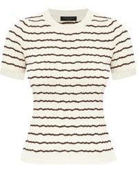 Rag & Bone - Striped Ribbed Top - Lyst