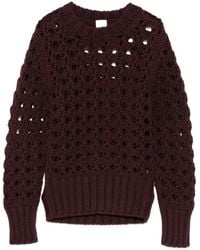 Eleventy - Open-Knit Crew-Neck Sweater - Lyst