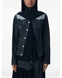 Yohji Yamamoto - Contrast-Panel Denim Jacket - Lyst