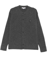 Maison Kitsuné - Fox Head Ribbed-Knit Cardigan - Lyst