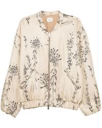 Alysi - Floral-Print Bomber Jacket - Lyst