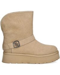 Guess - 45mm Buckle-logo Strap Ankle Boots - Lyst