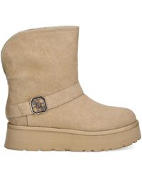 Guess - 45mm Buckle-logo Strap Ankle Boots - Lyst