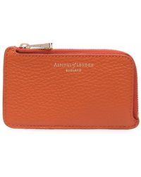 Aspinal of London - Pebbled Small Zip Coin Purse - Lyst