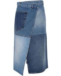 Philosophy Di Lorenzo Serafini - パッチパネル デニムスカート - Lyst