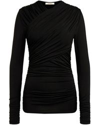 12 STOREEZ - Draped Ruched Top - Lyst