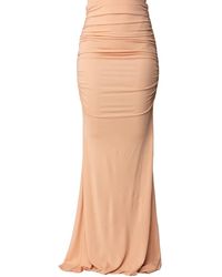 Elisabetta Franchi - Ruched Long Skirt - Lyst