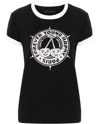 Zadig & Voltaire - Walk Diamante Insignia T-shirt - Lyst