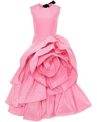 ROKSANDA - Radica Rosette-Detail Tiered Dress - Lyst