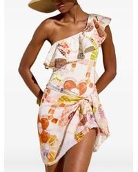 Marie Oliver - Marissa Ruffled One-Shoulder Swimsuit - Lyst