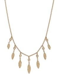 Jacquie Aiche - 14Ct Shakers Diamond Necklace - Lyst