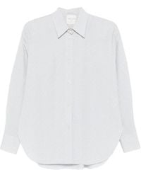 forte_forte - Gestreept Katoenen Blouse - Lyst