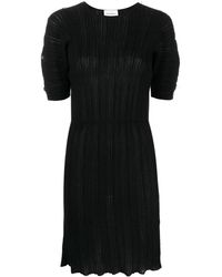 Ferragamo - Micro-Pleated Midi Dress - Lyst