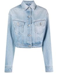 Off-White c/o Virgil Abloh - Toybox Bleach Crop Jacket - Lyst