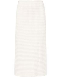 Jil Sander - Rock Mit Waffelstrick-Muster - Lyst