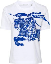 Burberry - Equestrian Knightプリント Tシャツ - Lyst