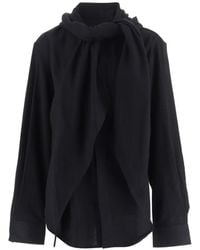 ALAINPAUL - Scarf-Collar Shirt - Lyst