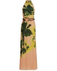 Silvia Tcherassi - Abito A Fiori Con Scollo All'Americana - Lyst