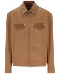 Gucci - Pocket-details cotton jacket - Lyst