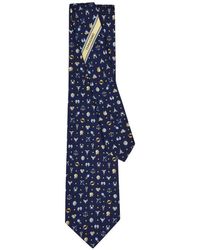 Ferragamo - Horoscope-Print Silk Tie - Lyst