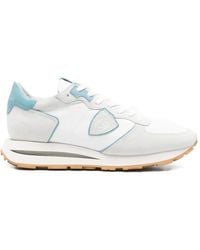 Philippe Model - Logo-Patch Lace-Up Sneakers - Lyst
