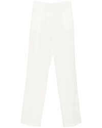 Elisabetta Franchi - Pantalon Droit À Plis Marqués - Lyst