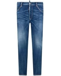 DSquared² - Distressed Faded-Effect Jeans - Lyst