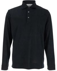 Lardini - Cotton-Silk Polo Shirt - Lyst