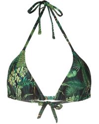 Lygia & Nanny - Iasmin Bikinioberteil Mit Blatt-Print - Lyst