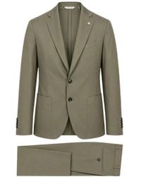 Manuel Ritz - Single-Breasted Notch-Lapel Suit - Lyst