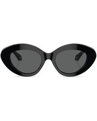 Giorgio Armani - Oval-frame Tinted-lenses Sunglasses - Lyst
