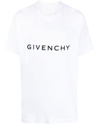Givenchy - ホワイト コットン リバーシブル Tシャツ - Lyst