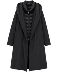 Herno - Kapuzenmantel Im Layering-Look - Lyst