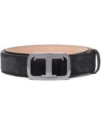 Tod's - Logo-Plaque Belt - Lyst