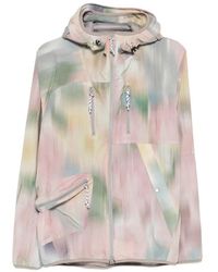 Kolor - Abstract-Print Hooded Jacket - Lyst