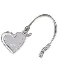 Ganni - Heart-Shaped Charm - Lyst